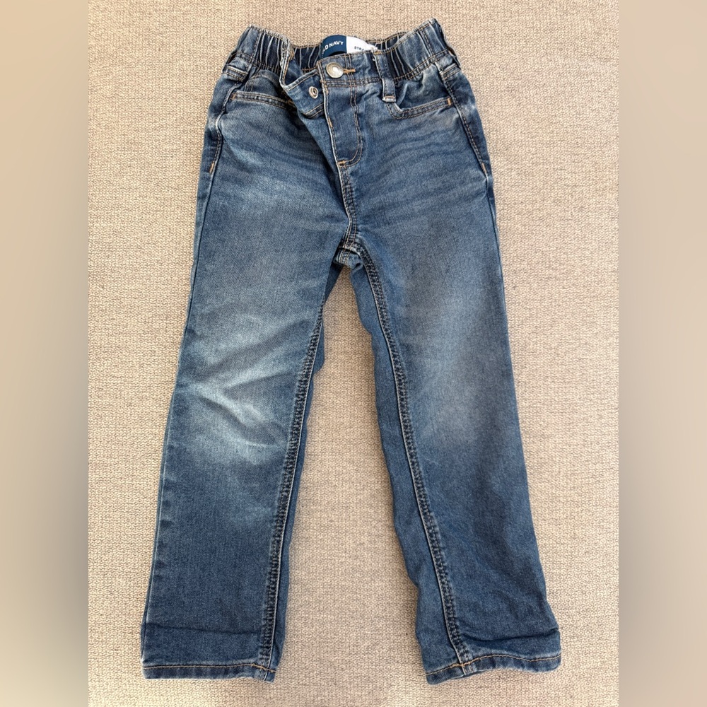 Old Navy Toddler Boys Straight Jeans in Deep Blue